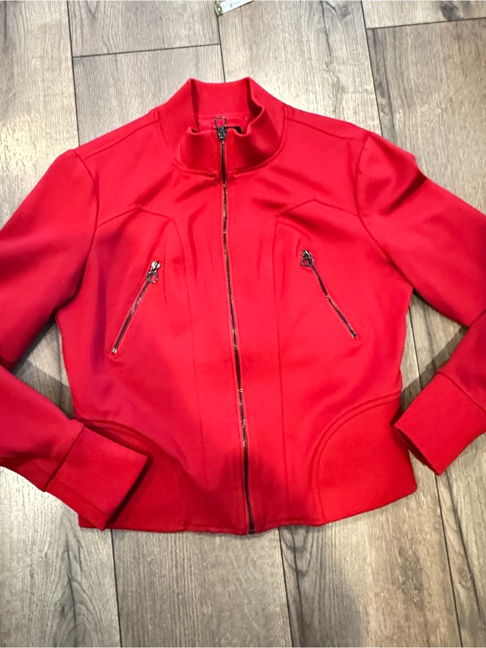 Guess Los Angeles Red Zip-Front Women's Jacket Size M